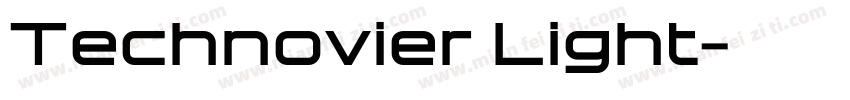 Technovier Light字体转换
